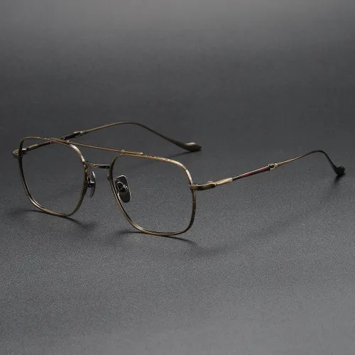 Aviator Titanium Glasses LE1321_Bronze