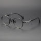 Oval Titanium Glasses LE1328_Black - Silver