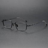Rectangle Titanium Glasses LE1289_Black