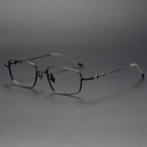 Rectangle Titanium Glasses LE1289_Black