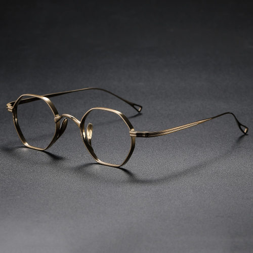Geometric Titanium Glasses LE1325_Gold