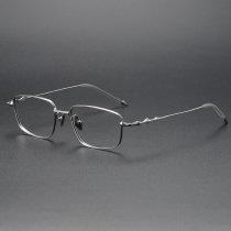 Rectangle Titanium Glasses LE1289_Silver