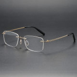 Rimless Titanium Glasses LE1319_Gold