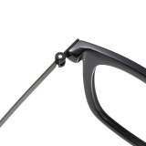 Square Acetate & Titanium Glasses LE1252_Black