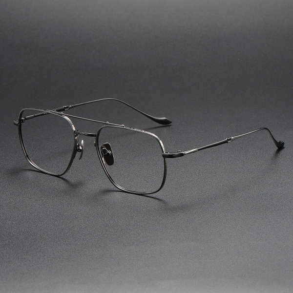 Aviator Titanium Glasses LE1321_Gunmetal