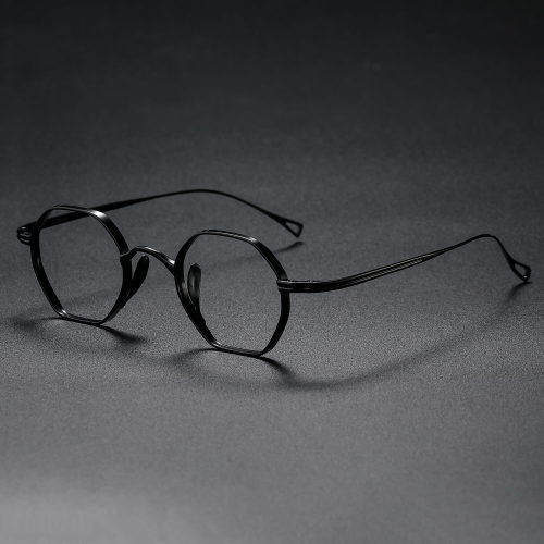 Geometric Titanium Glasses LE1325_Black