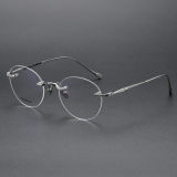 Rimless Titanium Glasses LE1320_Silver