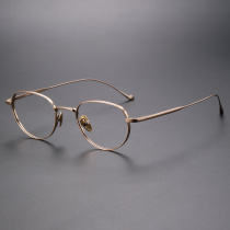 Oval Titanium Glasses LE1267_Gold