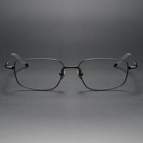 Rectangle Titanium Glasses LE1289_Black