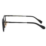 Square Titanium Glasses LE1190_Black Frame & Black Rim