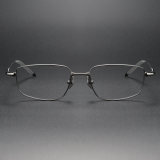 Rectangle Titanium Glasses LE1289_Gunmetal