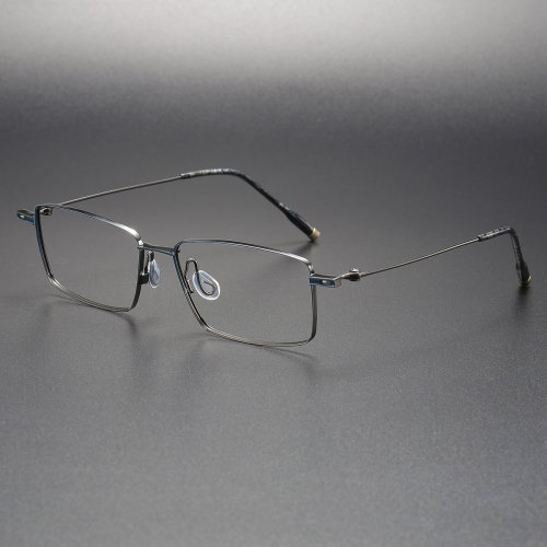 Titanium Eyeglasses LE1063_Blue - Gunmetal