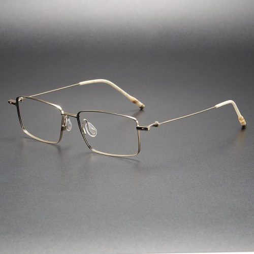 Titanium Eyeglasses LE1063_Black - Gold