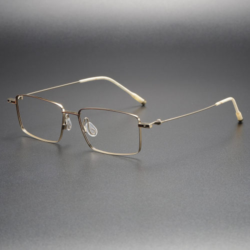 Titanium Eyeglasses LE1063_Brown - Gold