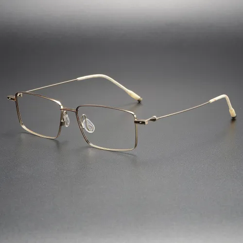 Titanium Eyeglasses LE1063_Brown - Gold