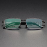 Horn & Titanium Eyeglasses LE1042_Gunmetal