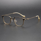 Titanium Eyeglasses LE1041_Black - Gold
