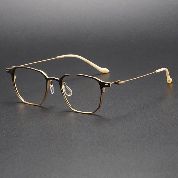 Titanium Eyeglasses LE1041_Black - Gold