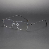 Titanium Eyeglasses LE1061_Blue - Gunmetal Titanium Eyeglasses LE1061_Blue - Gunmetal