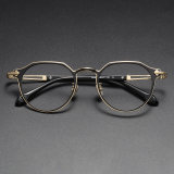 Titanium Eyeglasses LE1036_Black - Gold