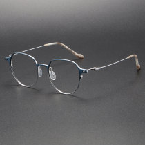 Titanium Eyeglasses LE1030_Blue - Silver
