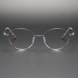Titanium Eyeglasses LE1062_Blue - Silver