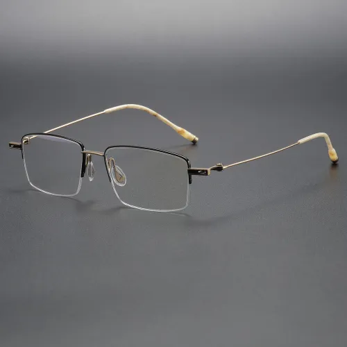Titanium Eyeglasses LE1061_Black - Gold