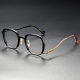 Acetate & Titanium Eyeglasses LE0431_Black - Gold