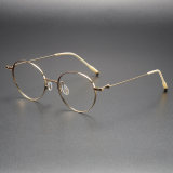 Titanium Eyeglasses LE1062_Brown - Gold