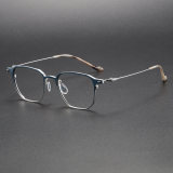 Titanium Eyeglasses LE1041_Blue - Silver