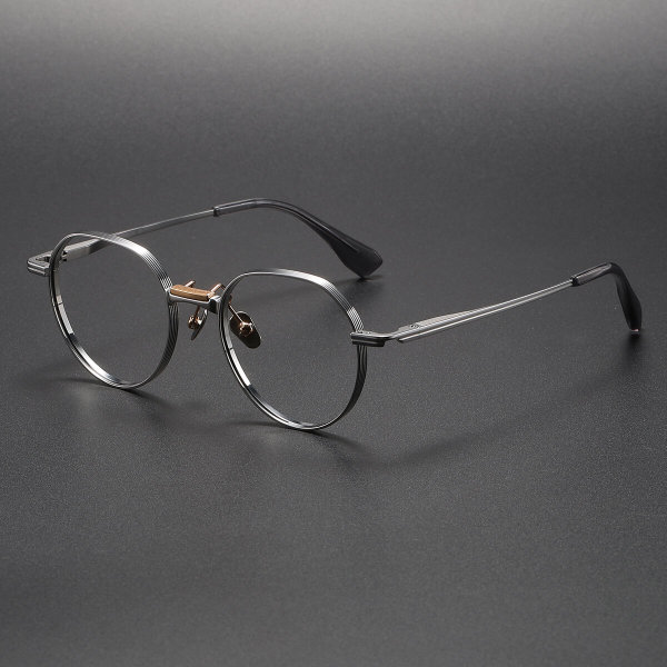 Titanium Eyeglasses LE1057_Silver - Gold