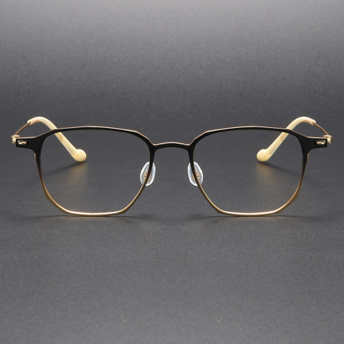 Titanium Eyeglasses LE1041_Black - Gold