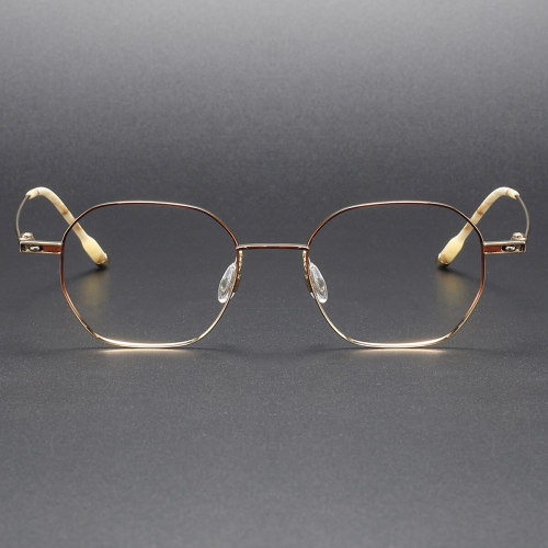Titanium Eyeglasses LE1029_Brown Gold