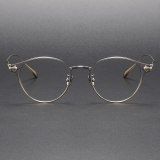 Titanium Eyeglasses LE1039_Gunmetal - Gold