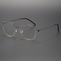 Titanium Eyeglasses LE1058_Black - Gold