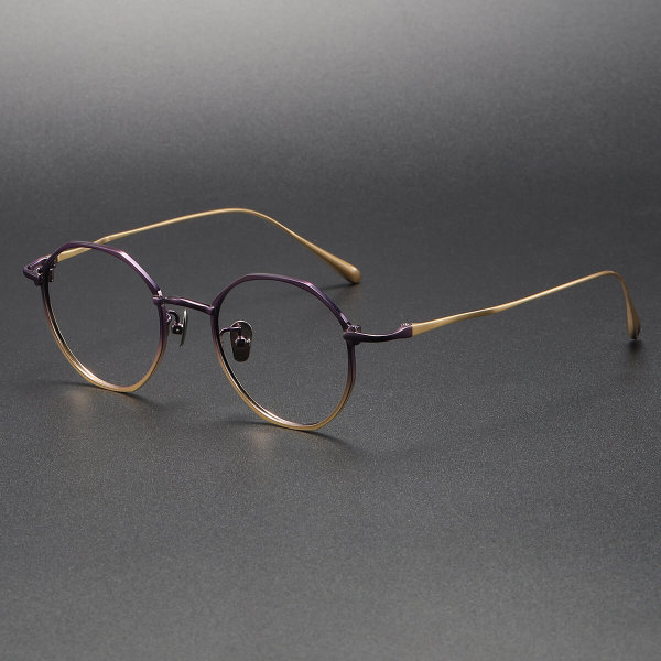 Titanium Eyeglasses LE1048_Purple - Gold