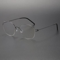 Titanium Eyeglasses LE1058_Black Titanium Eyeglasses LE1058_Black
