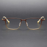 Titanium Eyeglasses LE1034_Brown - Gold