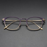 Titanium Eyeglasses LE1035_Purple - Gold