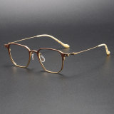 Titanium Eyeglasses LE1041_Brown - Gold