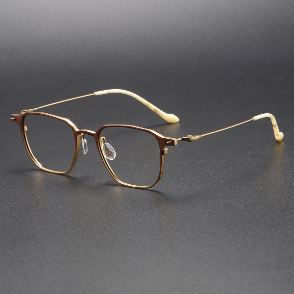 Titanium Eyeglasses LE1041_Brown - Gold