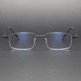 Titanium Eyeglasses LE1061_Blue - Gunmetal