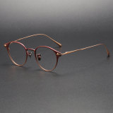 Titanium Eyeglasses LE1039_Red - Rose Gold