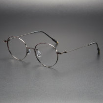 Titanium Eyeglasses LE1062_Red - Gunmetal