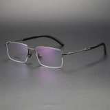 Horn & Titanium Eyeglasses LE1042_Gunmetal