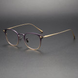 Titanium Eyeglasses LE1035_Purple - Gold