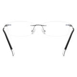 Titanium Rimless Eyeglasses LE0651_Matte Silver