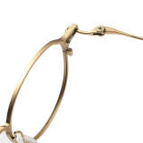 Titanium Eyeglasses LE1010_Brown - Gold