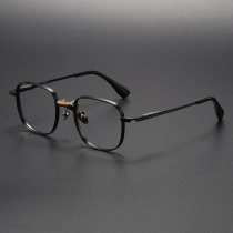 Titanium Eyeglasses LE1006_Black - Gold