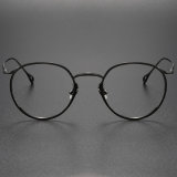 Round Titanium Eyeglasses LE0038_Gun Color